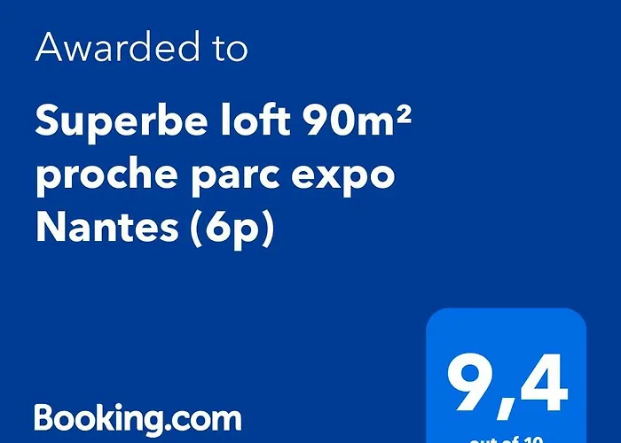 Superbe loft 90m² proche parc expo Nantes (6p)